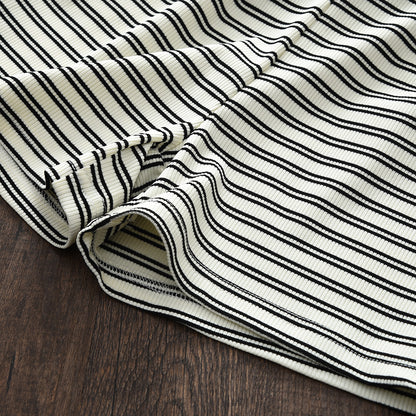 Girls' Stripes Sun-top+Shorts Vacation Set