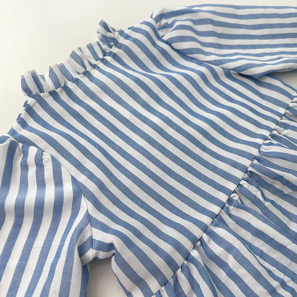 Girls' Vertical Stripes Fashion Outfit Street Dress