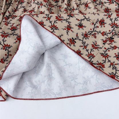 Girls' Floral Patchwork Vintage Dress