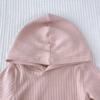 Girls' Hoodie+Shorts Casual Set