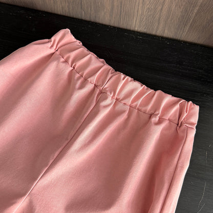 Girls' Ruffle T-shirt+Pant Casual Set