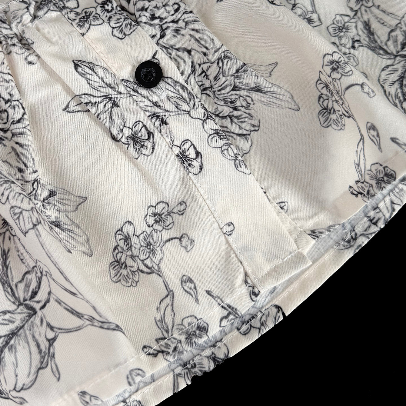Girls' Ethnic Floral Printing Vintage Dress