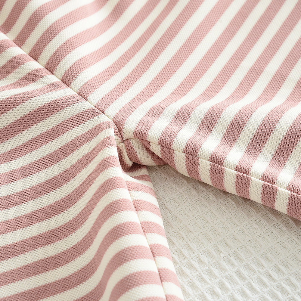 Girls' Stripes Cute Casual Set