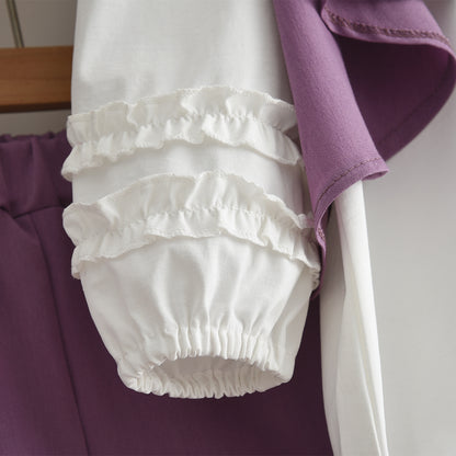 Girls' Blouse+Vest+Trousers 3pcs Fashion Set