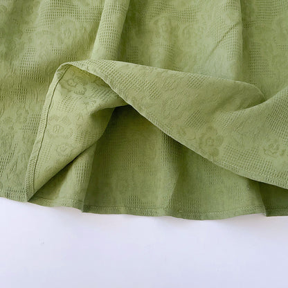 Girls' Floral Embroidery Cotton Dress