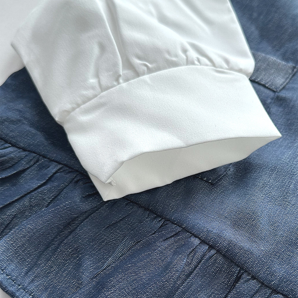 Long Sleeve T-shirt+Vest+Ruffle Pants 3pcs Girls' Fashion Outfit