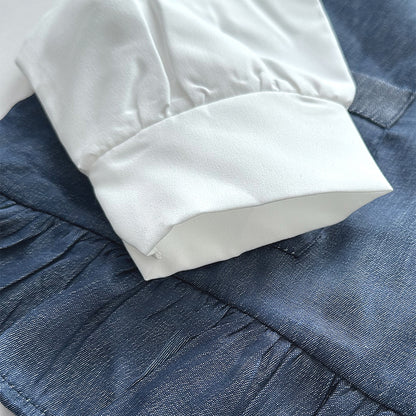 Long Sleeve T-shirt+Vest+Ruffle Pants 3pcs Girls' Fashion Outfit