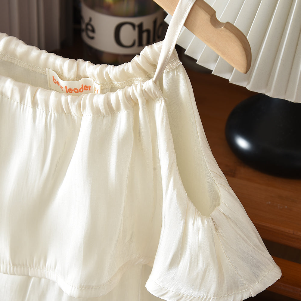 Ruffle Multi-Layers Kid Girls' Elegant Summer Dress