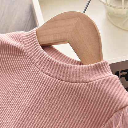 Girls' Mesh Patchwork Cute Princess Dress