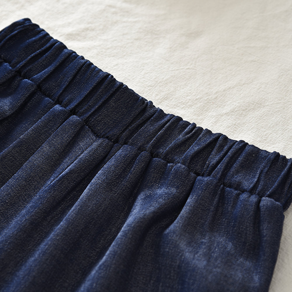 Lace Sleeveless Shirt+Trousers 2pcs Girls' Fashion Set