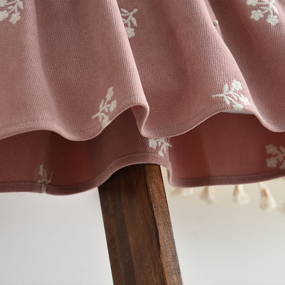 Baby Girls' Flower Embroidery Seasonal Fashion Dress