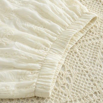 Girls' Floral Embroidery Lace Princess Set