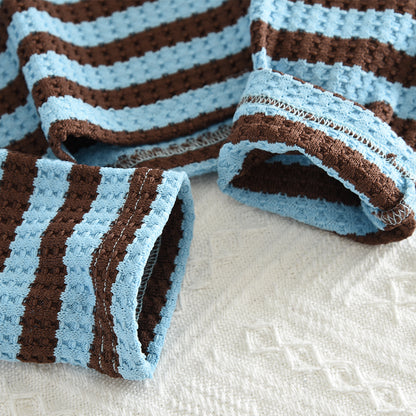 Girls' Contrast Colors Stripes Set