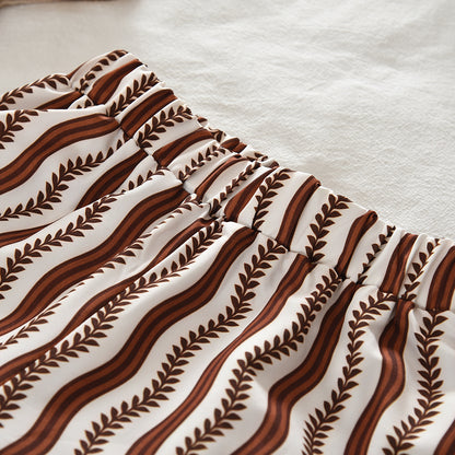 Stylish Stripes Ruffle 2pcs Set Girls' Vintage Summer Set