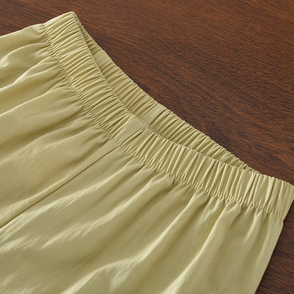 Ruffle Cute Vest Top+Wide Leg Pants Girls' Casual Set