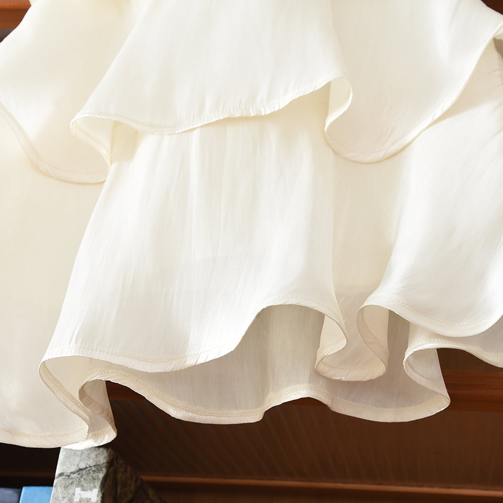Ruffle Multi-Layers Kid Girls' Elegant Summer Dress