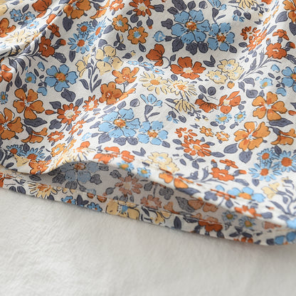 Girls' Floral Printing vacation set