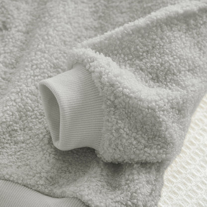 Girls' Bow Fluffy Top+Skirt 2pcs Casual Set