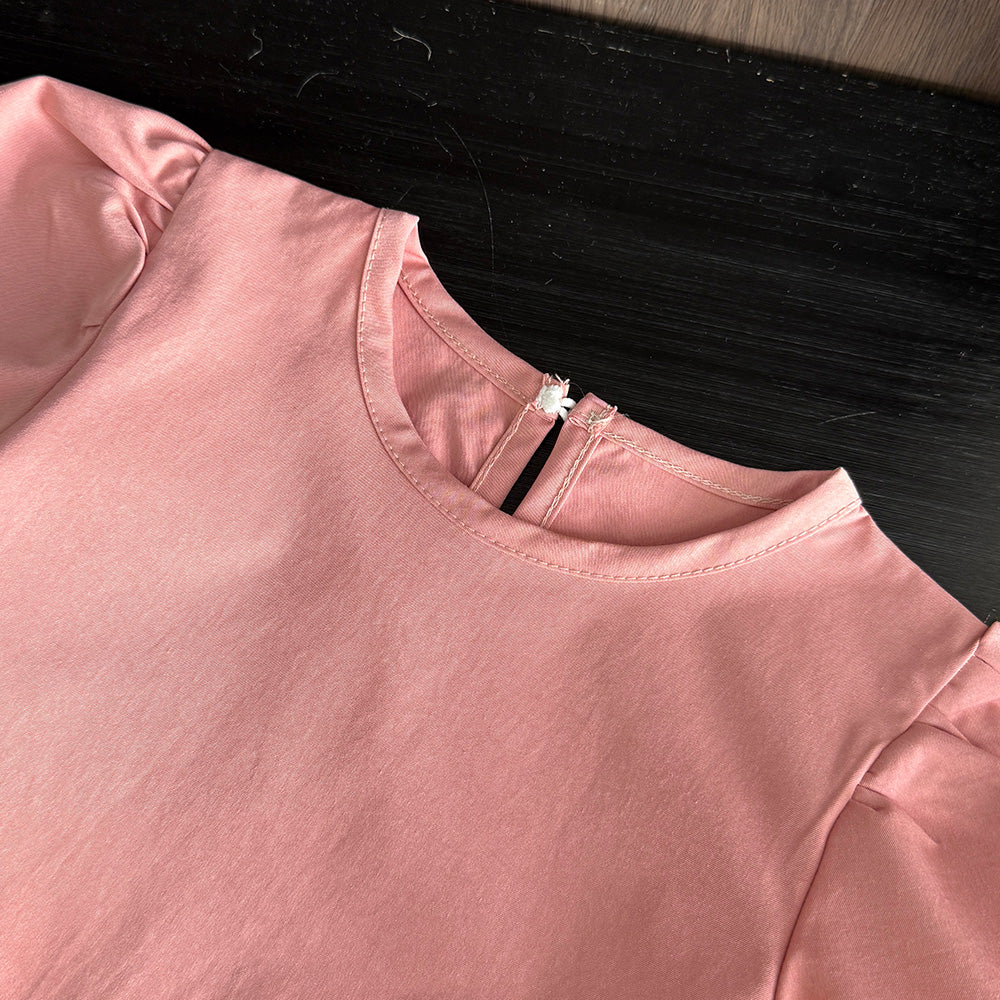 Girls' Ruffle T-shirt+Pant Casual Set
