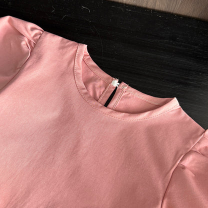 Girls' Ruffle T-shirt+Pant Casual Set