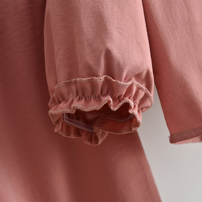 Girls' Long Sleeve Ruffle Casual Set
