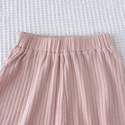 Girls' Hoodie+Shorts Casual Set