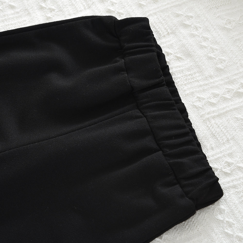 Girls' Classic Stripes Sweatshirt Flared Pants Casual Set