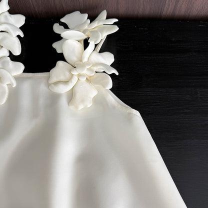 Girls' Floral Sleeve Sun Dress