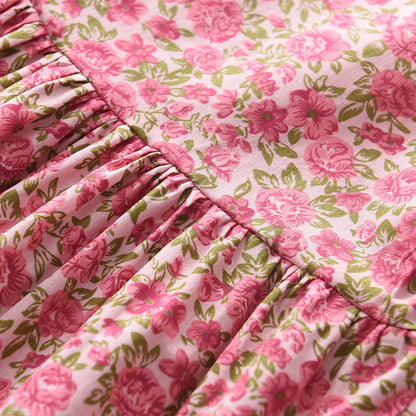 Girls' Floral Printing Casual Dress