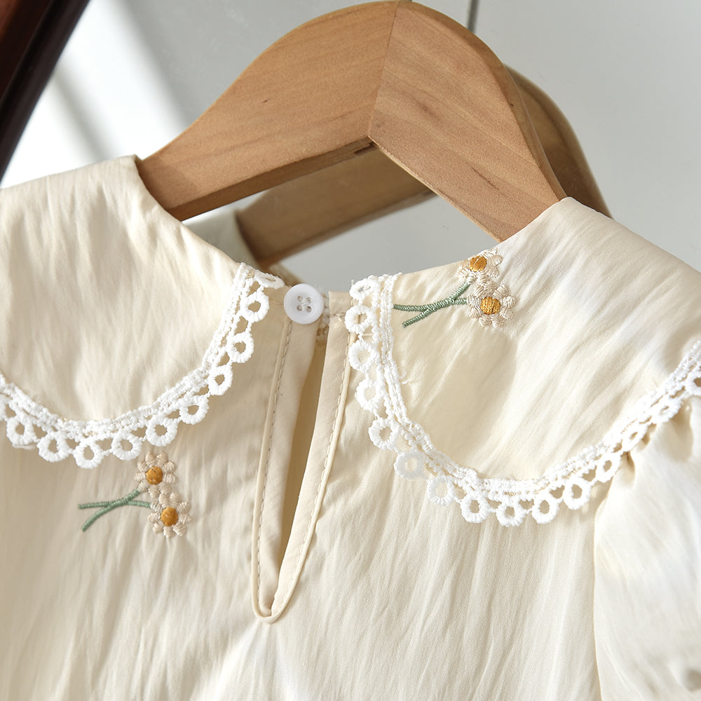 Daisy Embroidery Baby Outfit Cute Baby Girls' Dress
