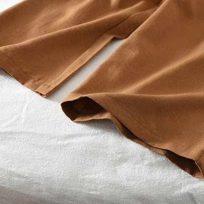 3-8 Year Girls' Ruffle Shirt Vest Wide Leg Pants Elegant Set