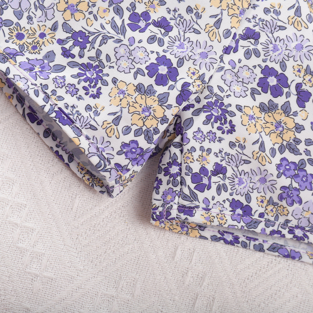 Girls' Floral Printing vacation set