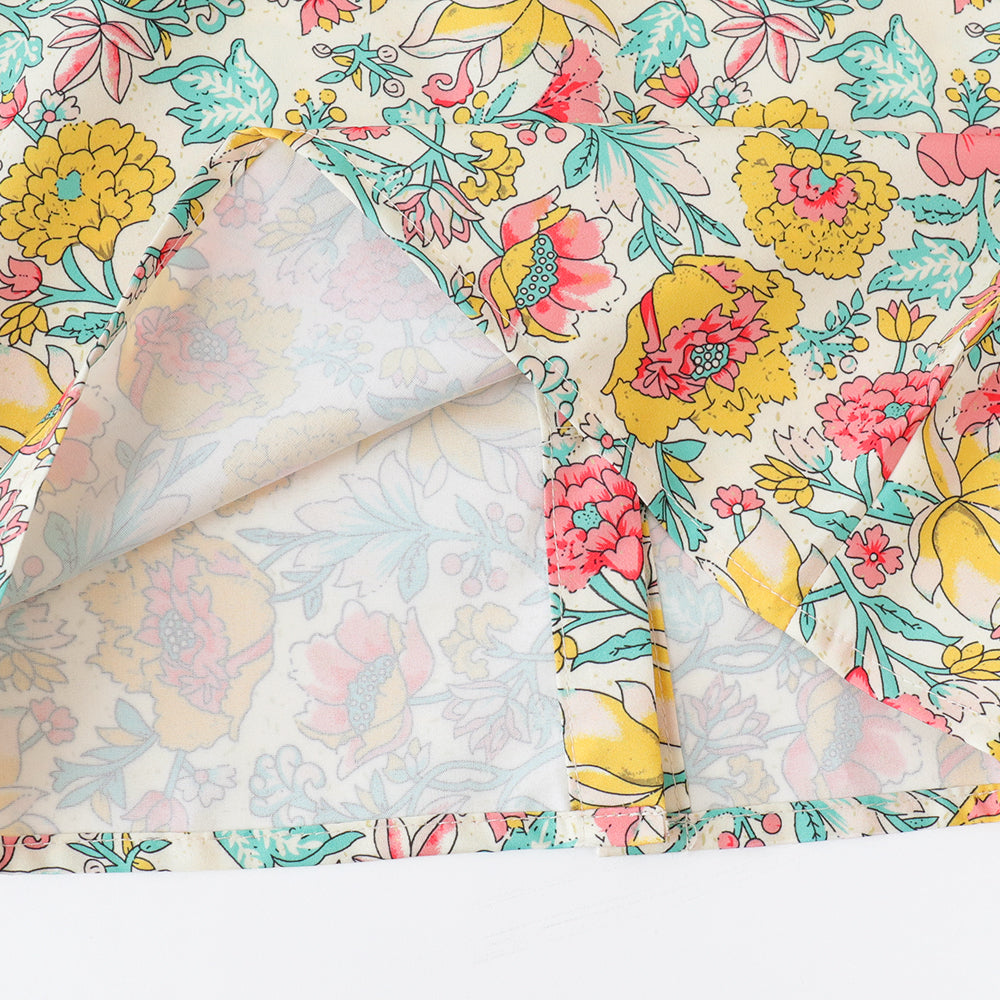 Girls' Floral Printing Shorts Set