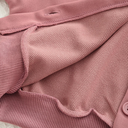 Girls' Letter Sleeve Casual Set