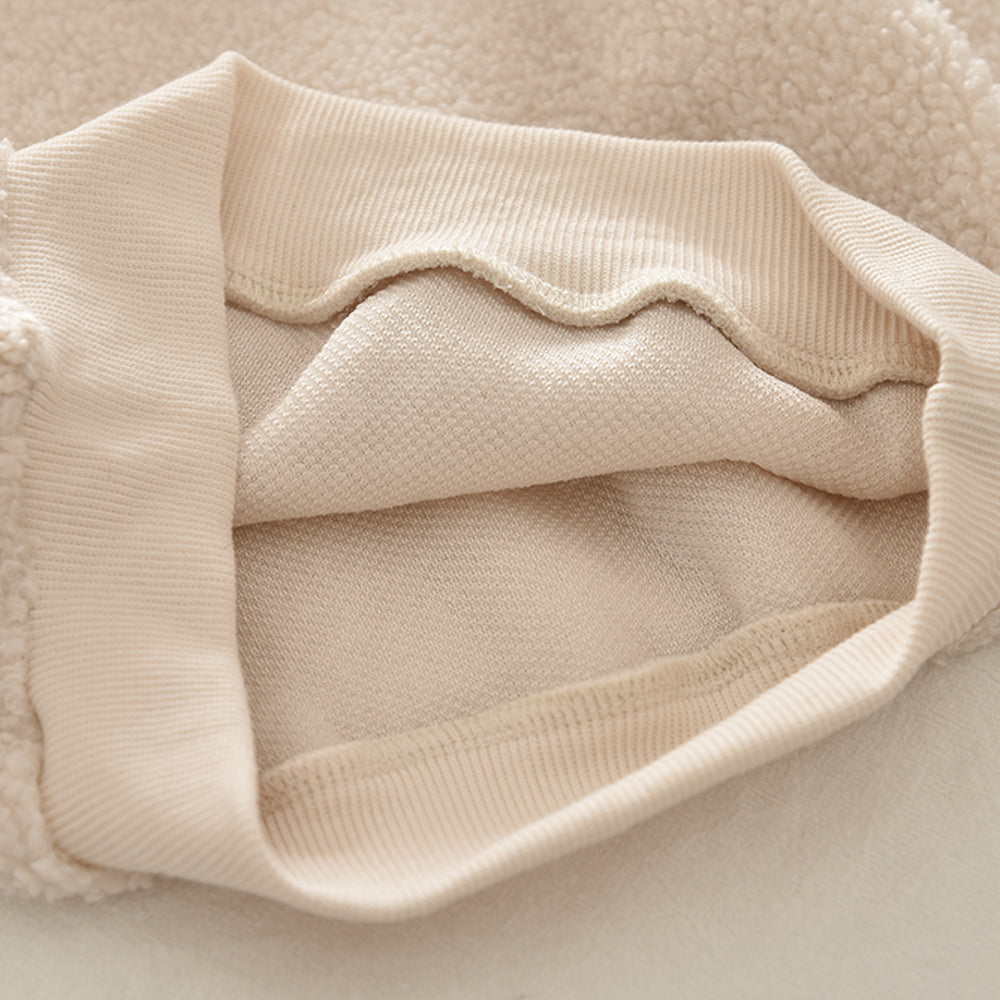 Bow Fluffy Top+Skirt 2pcs Girls' Casual Set