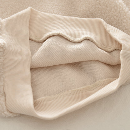 Bow Fluffy Top+Skirt 2pcs Girls' Casual Set