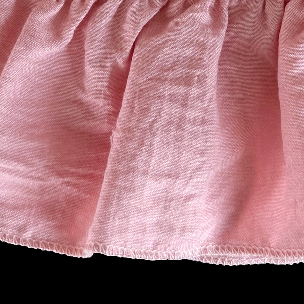Girls' Bow-knot Sun-top+Ruffle Pant Set