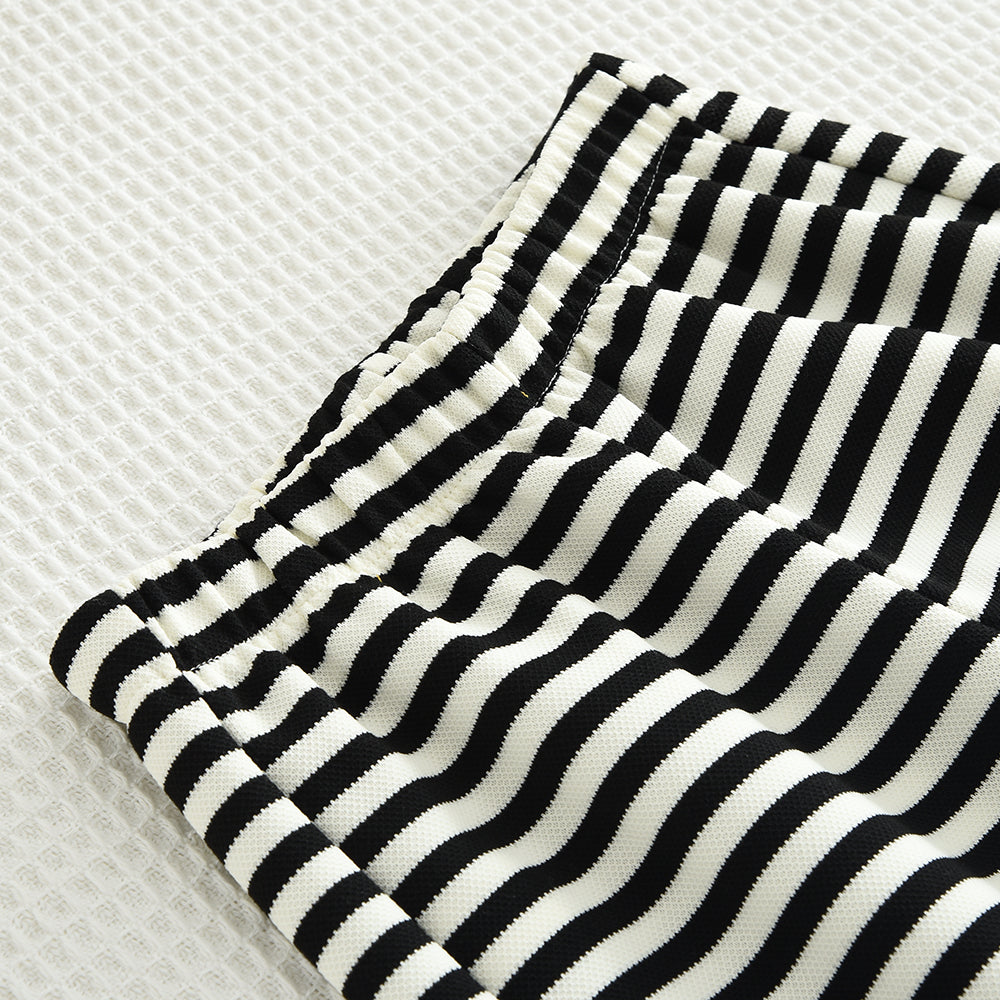Girls' Stripes Cute Casual Set