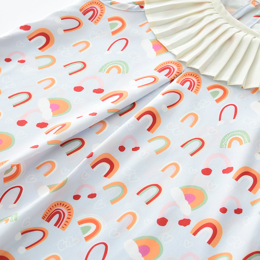 Girls' Cartoon Printing Fashion Dress