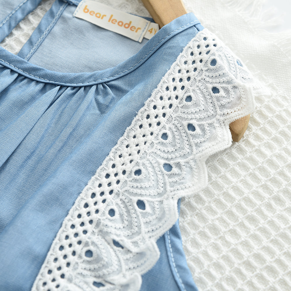 Girls' Lace Loose Elegant Dress