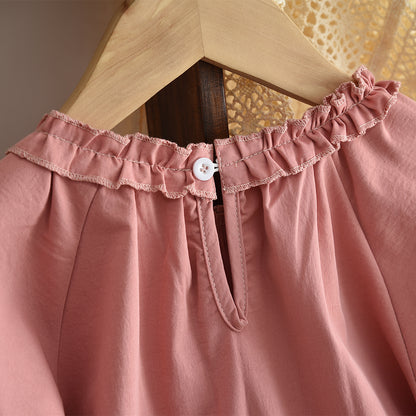 Girls' Long Sleeve Ruffle Casual Set