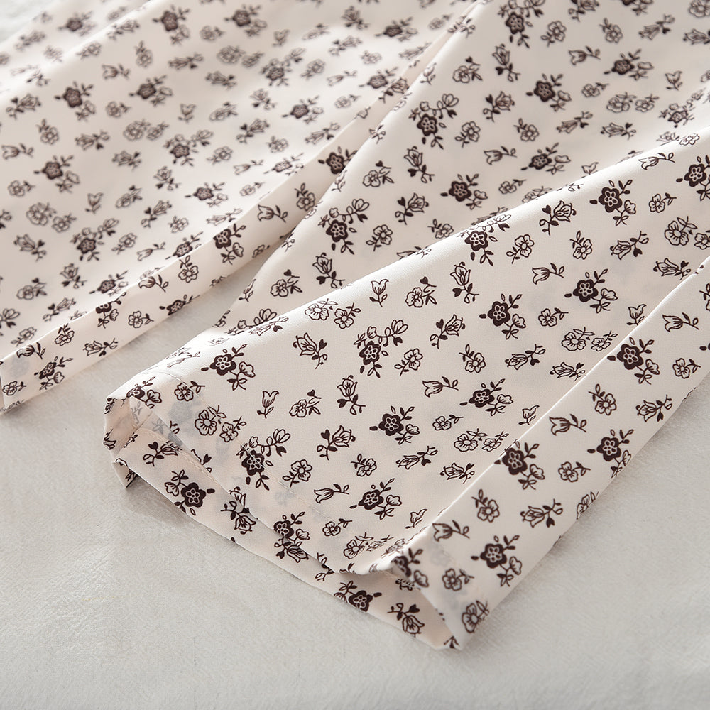 Seasonal Fashion Sleeveless Top+Floral Pants Girls' Summer Casual Set