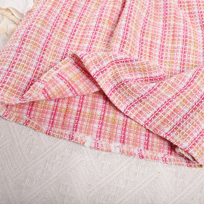 Girls' Plaid Pattern Elegant Dress