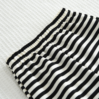 Girls' Striped Comfortable Casual Set
