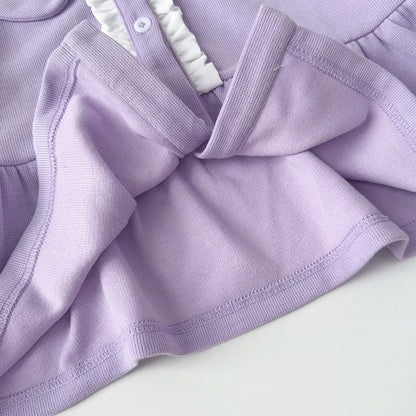 Girls' Ruffle Cute Top+Trousers Set