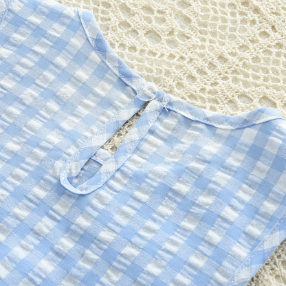 Girls' Ruffle Plaid Casual Set