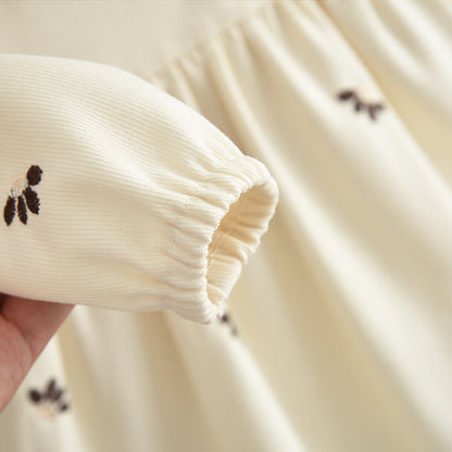 Peter Pan Collar Embroidery Cute Baby Dress