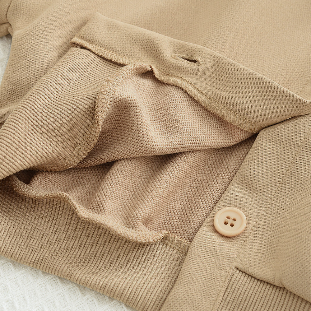 Girls' Letter Sleeve Casual Set