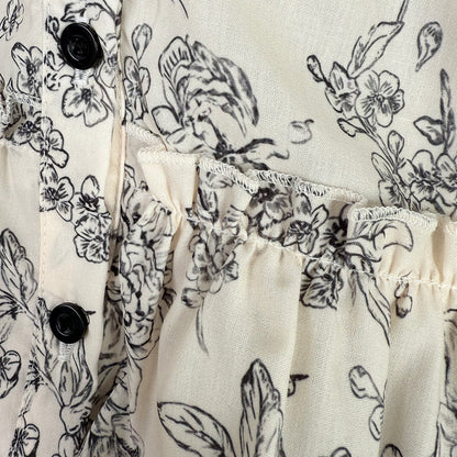 Girls' Ethnic Floral Printing Vintage Dress