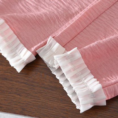 Ruffle Vest+Pants 2pcs Girls' Cute Summer Casual Set